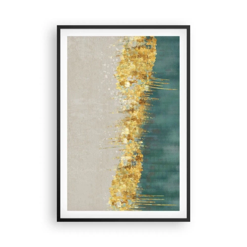 Plakat i sort ramme - Den gyldne grænse - 61x91 cm