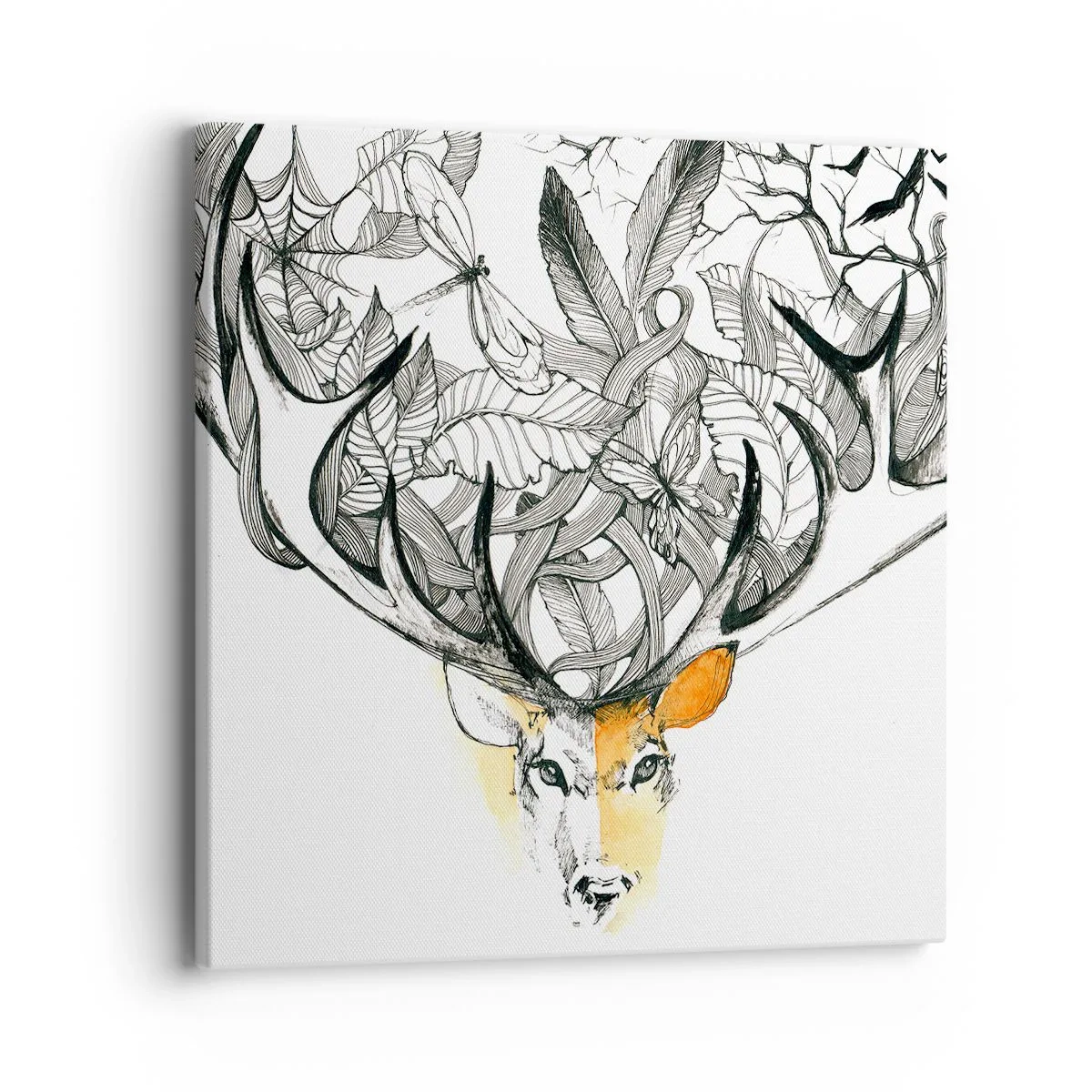 Lærredstryk - Billede på lærred - Horn af overflod - 40x40 cm