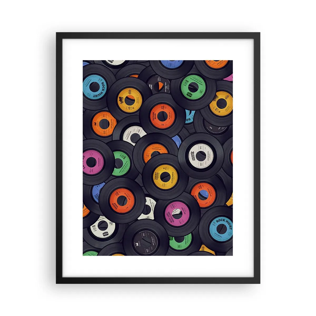 Plakat i sort ramme - Farver fra klassikerne - 40x50 cm