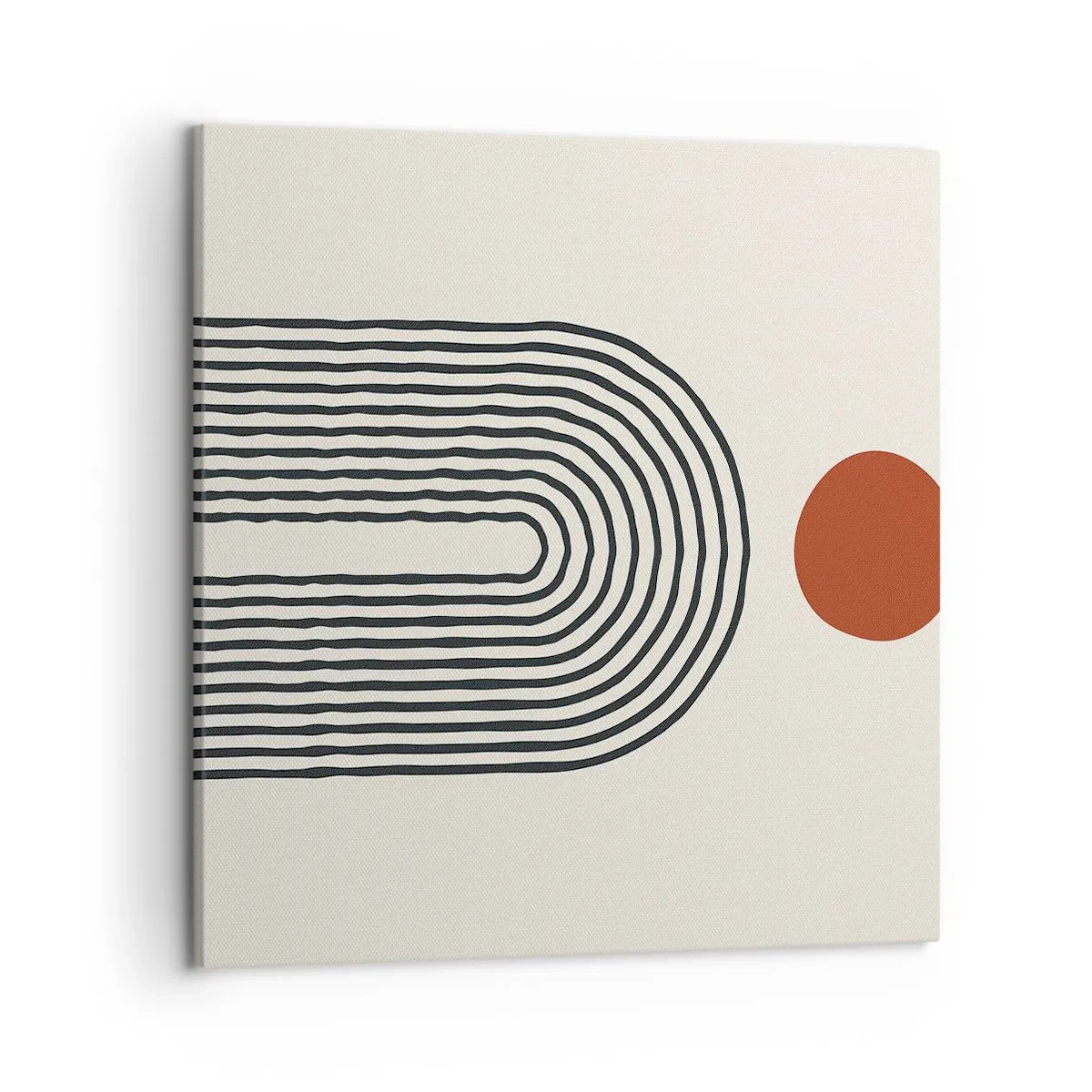 Lærredstryk - Billede på lærred - Magnetisme af former og farver - 50x50 cm