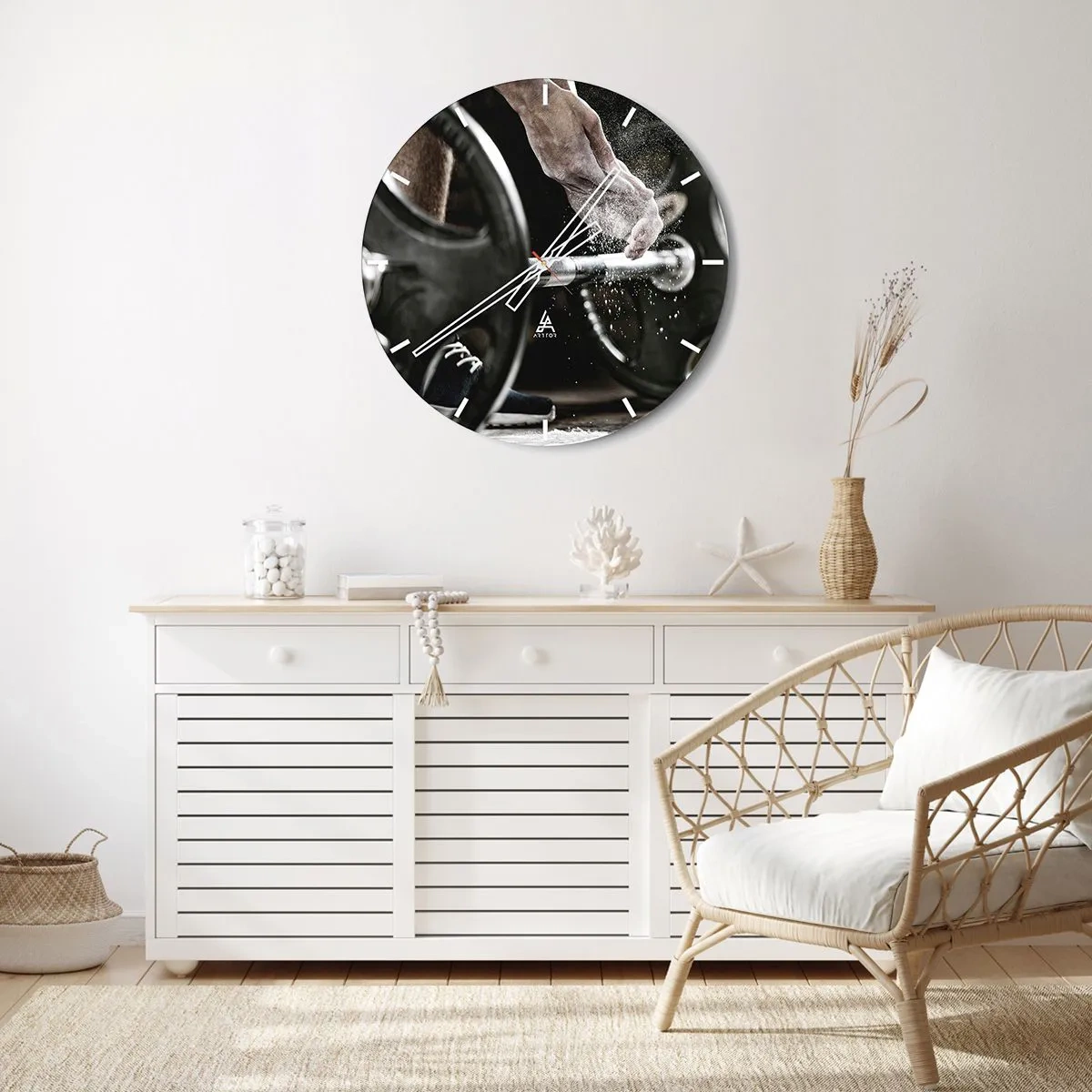 Vægur, Uret - Udfordringen er taget imod! - 30x30 cm