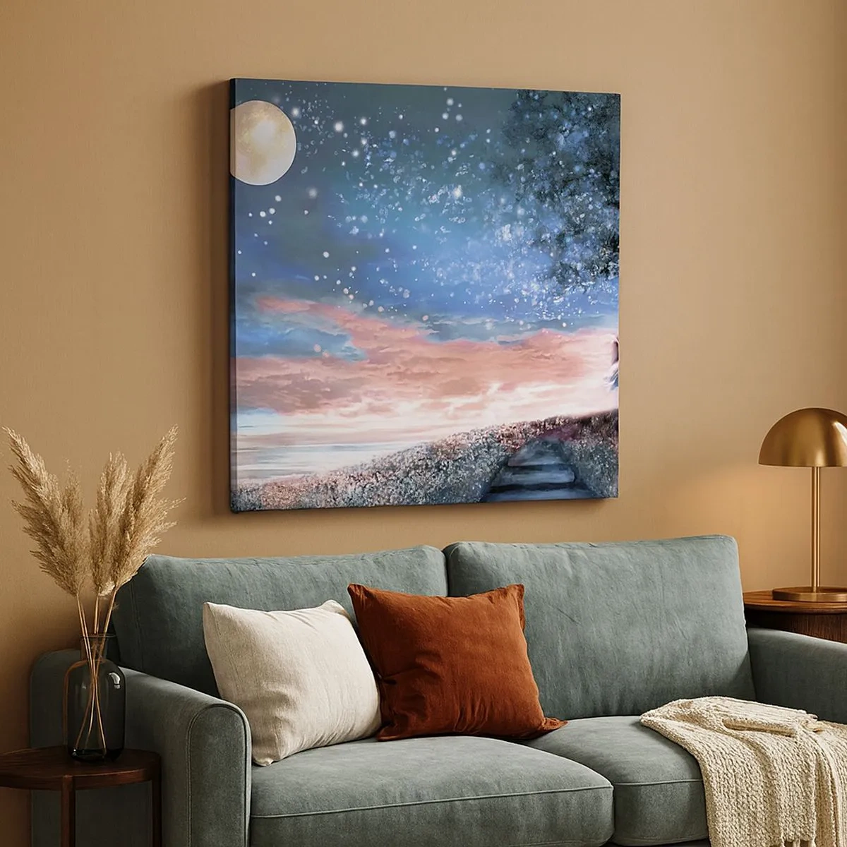 Lærredstryk - Billede på lærred - En stjernepræstation - 30x30 cm