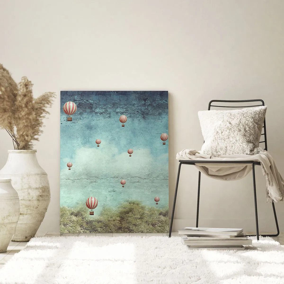 Billede på glas - Fri fra livets travlhed og travlhed - 50x70 cm