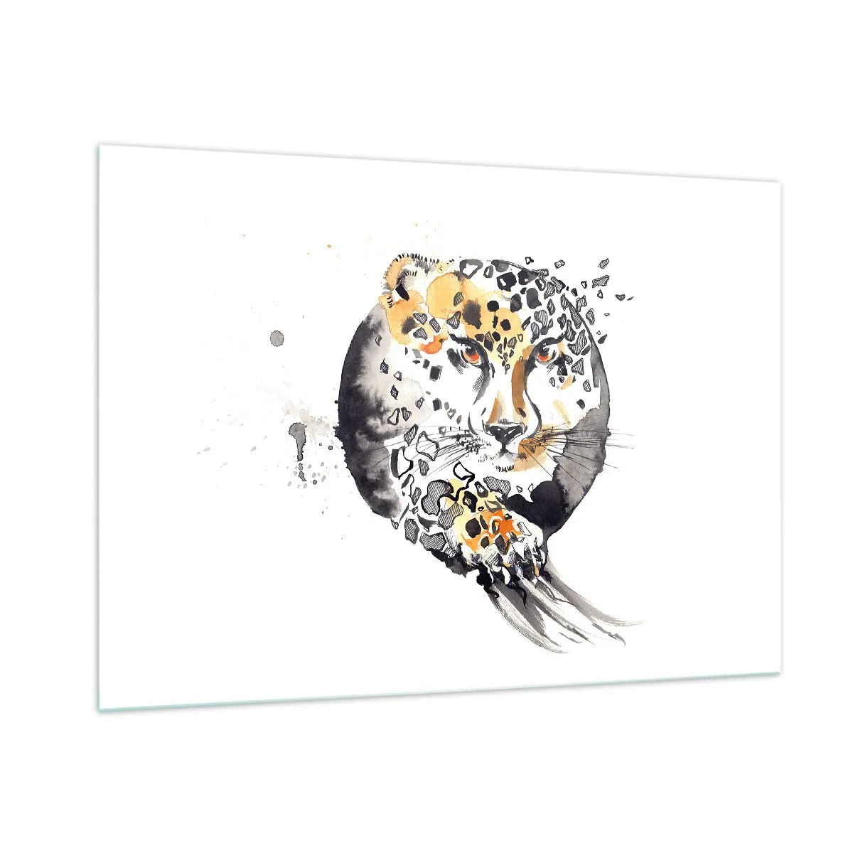 Billede på glas - Rovdyrisk skønhed - 100x70 cm