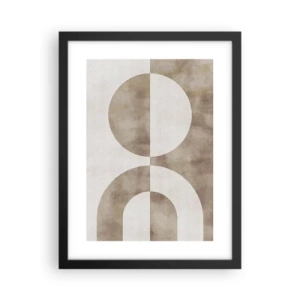 Plakat i sort ramme - Ligheder og forskelle - 30x40 cm