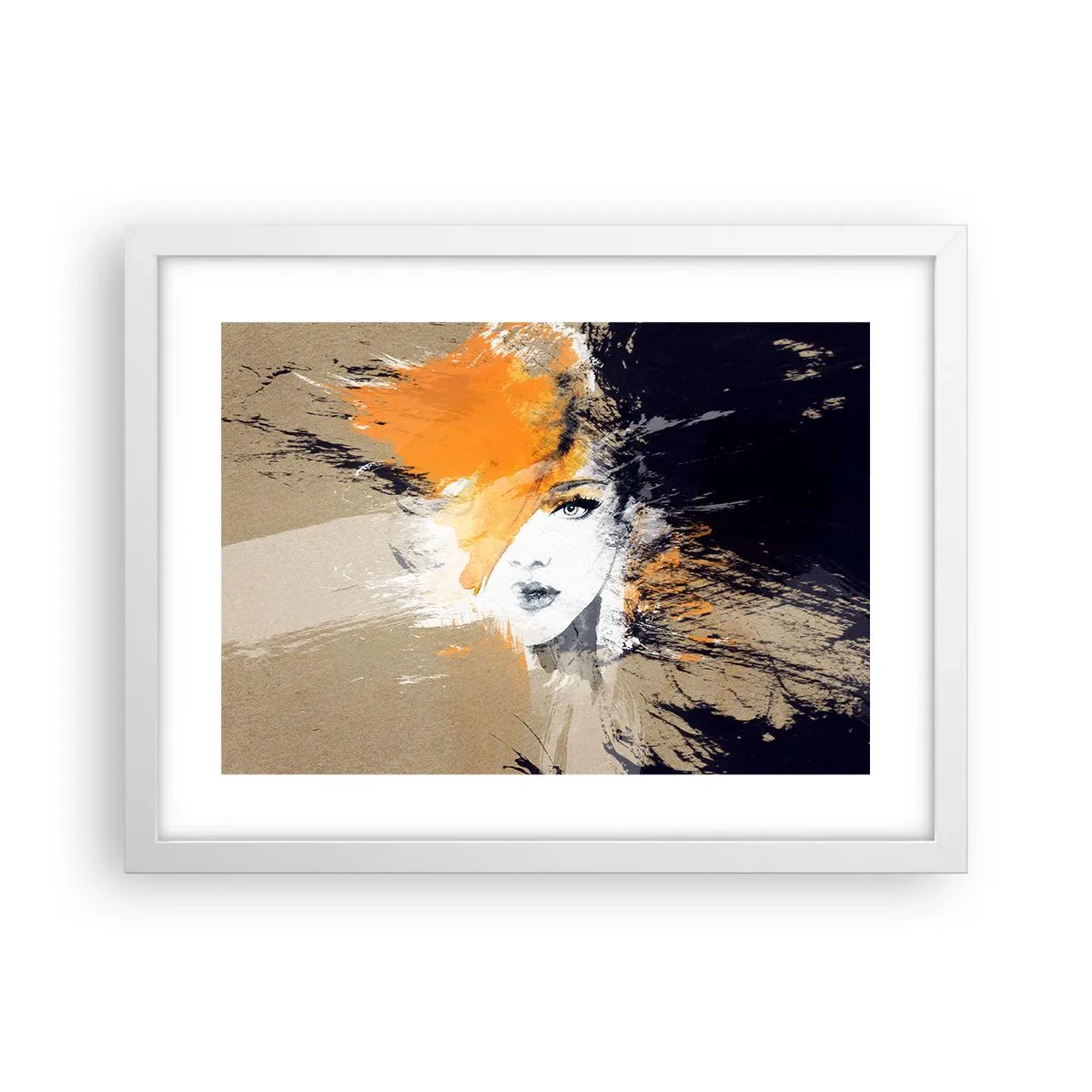 Plakat i hvid ramme - Og det bliver let - 40x30 cm