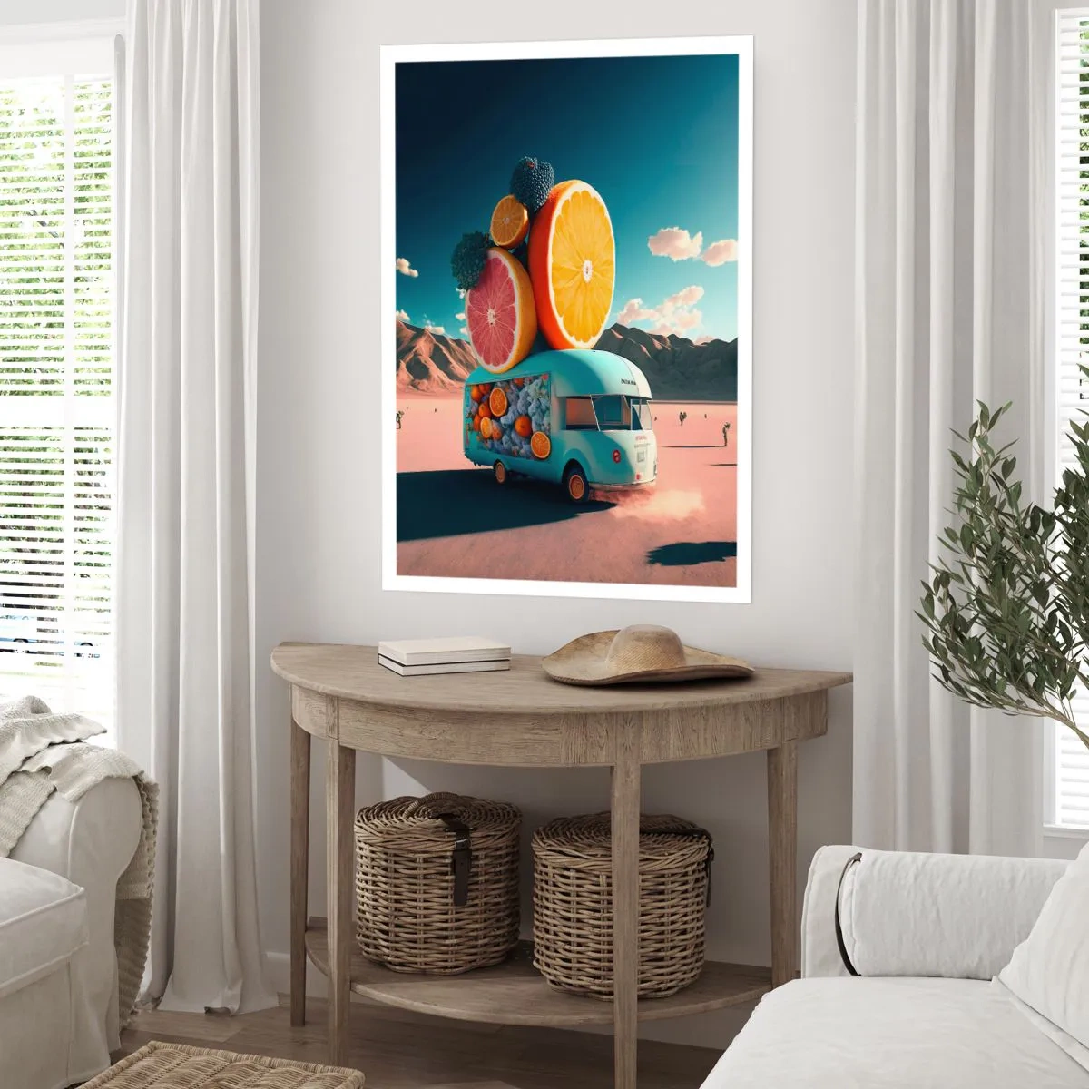 Plakat - En smag af ferie - 30x40 cm