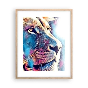 Plakat i ramme af lyst egetræ - Naturens visdom - 40x50 cm