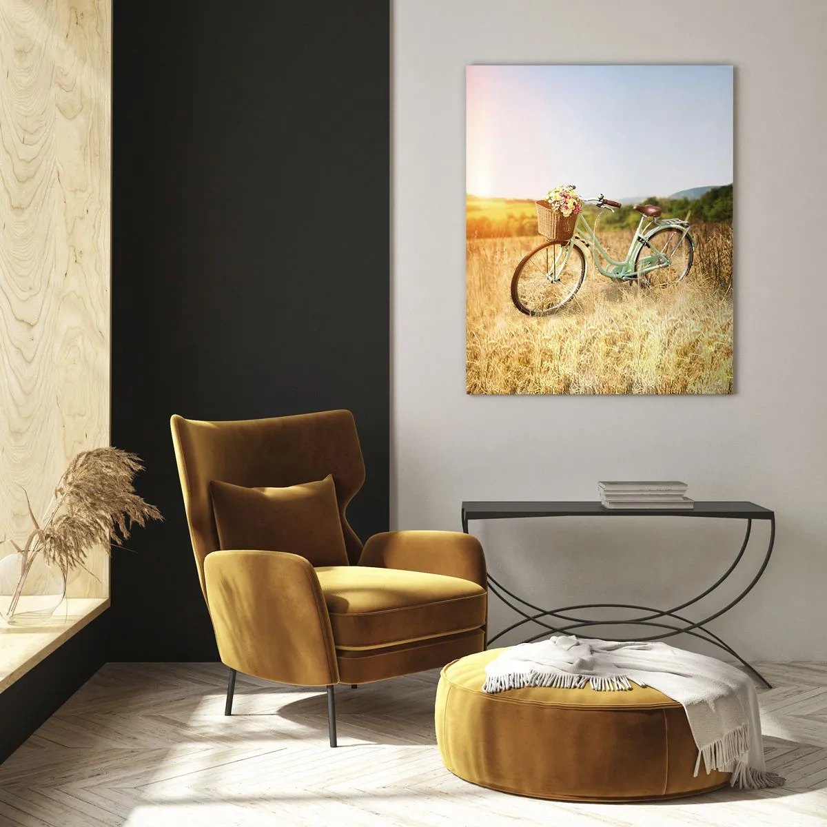 Billede på glas - Jeg bliver her et stykke tid - 70x100 cm