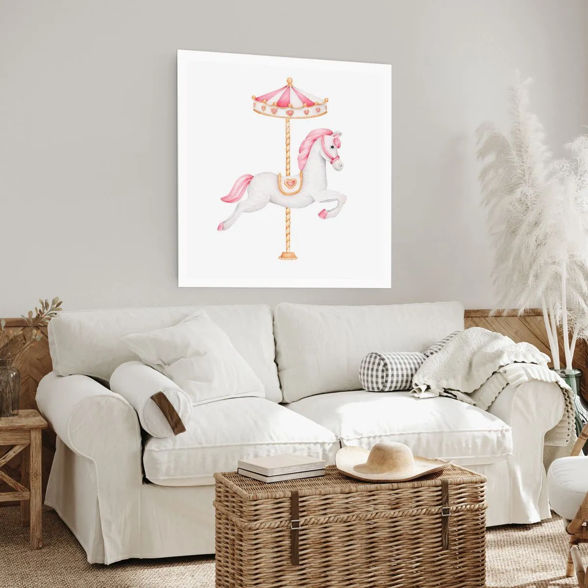 Plakat - Han satte af sted med en hov - 50x50 cm