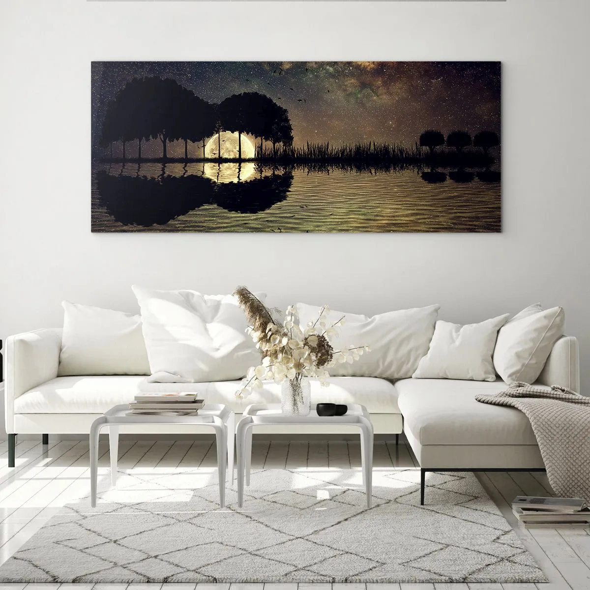 Billede på glas - En nat på kanten af verden - 90x30 cm