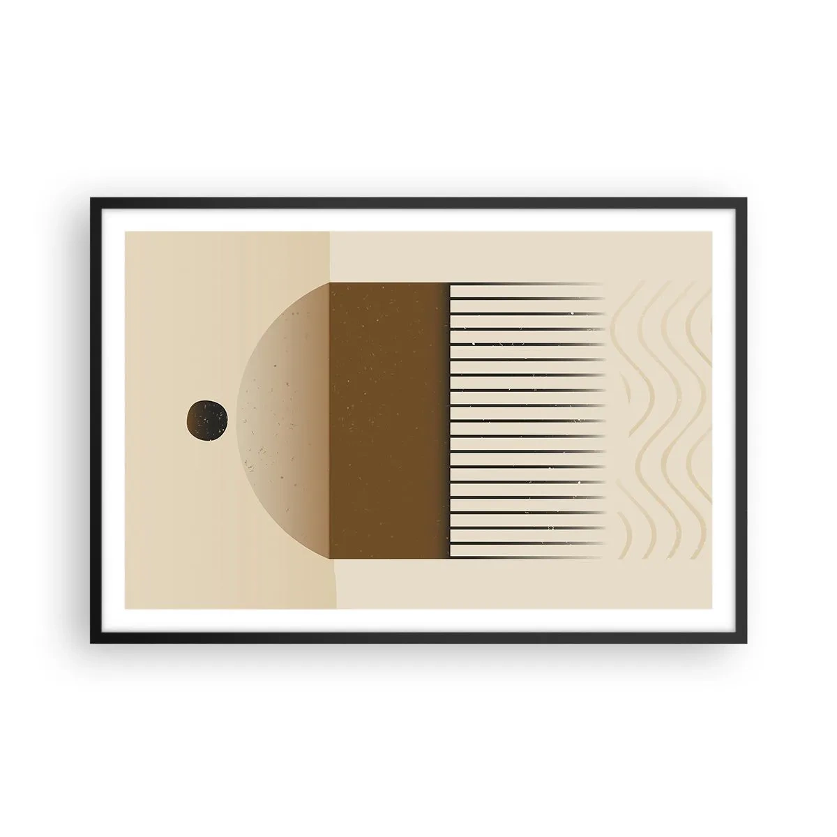 Plakat i sort ramme - Forskellige stater - 91x61 cm