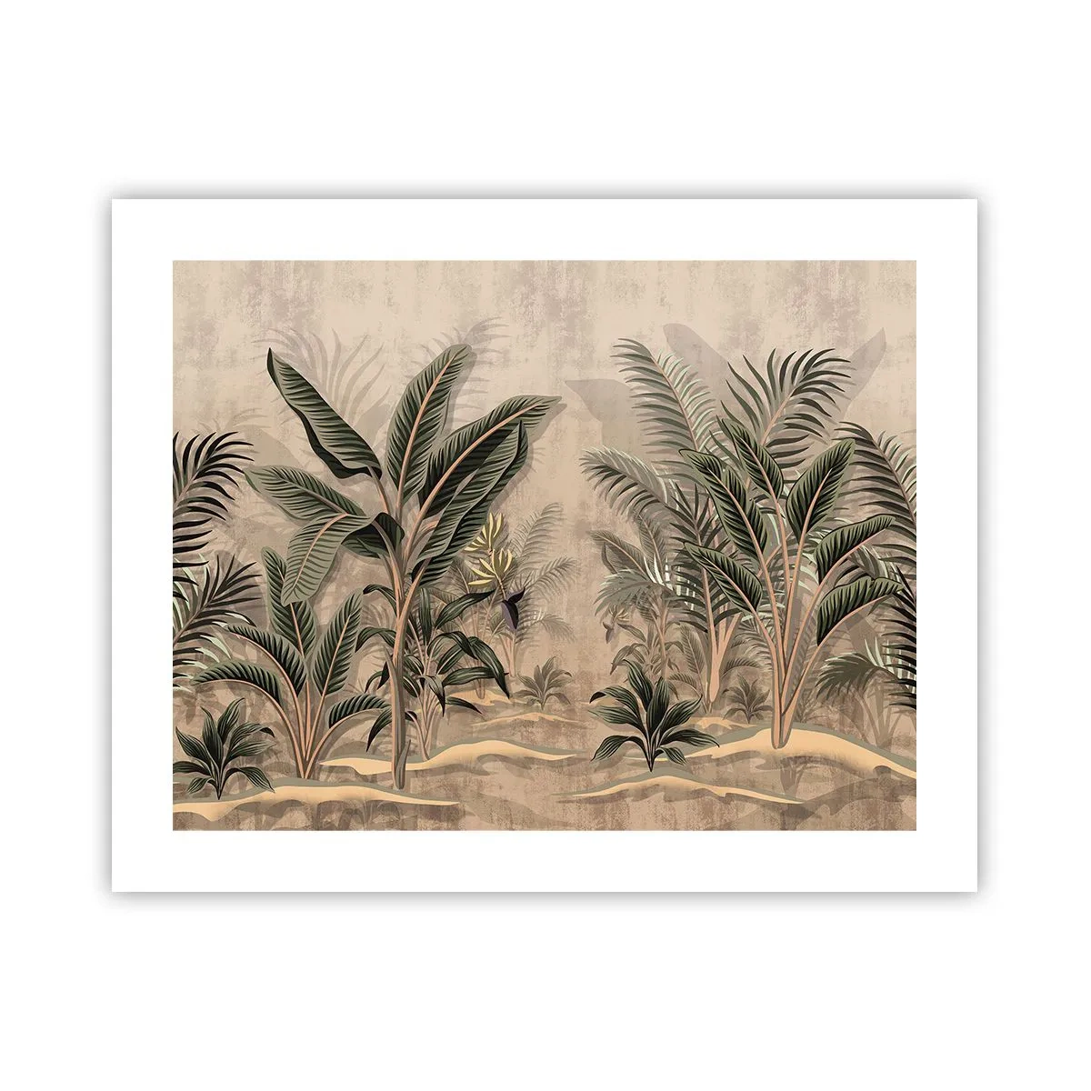 Plakat - Gravering i kolonistil - 50x40 cm