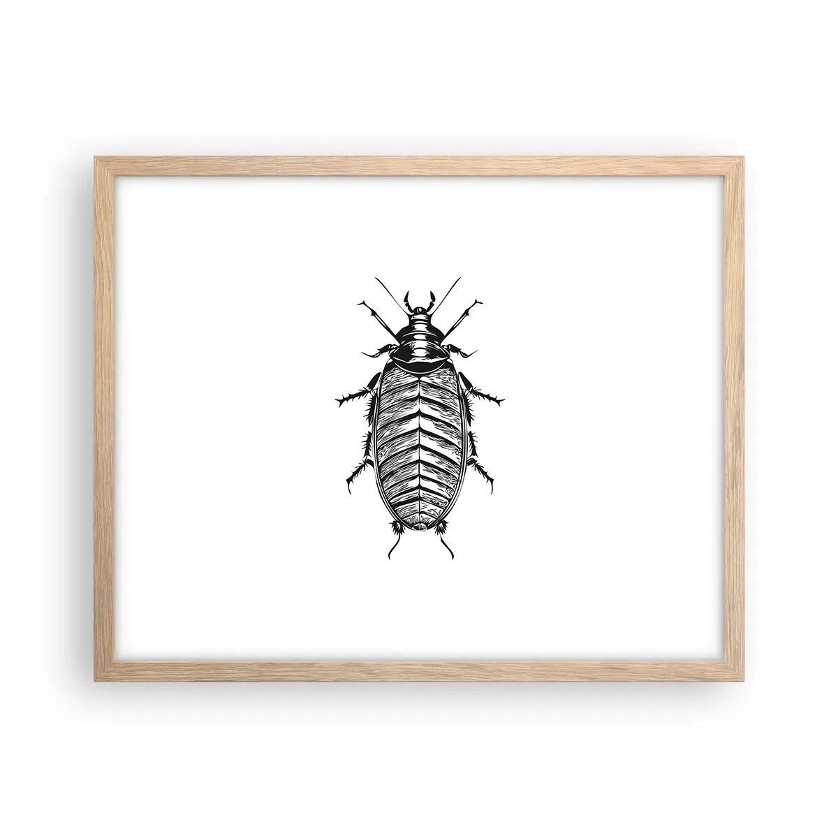 Plakat i ramme af lyst egetræ - Sikke et eksemplar! - 50x40 cm