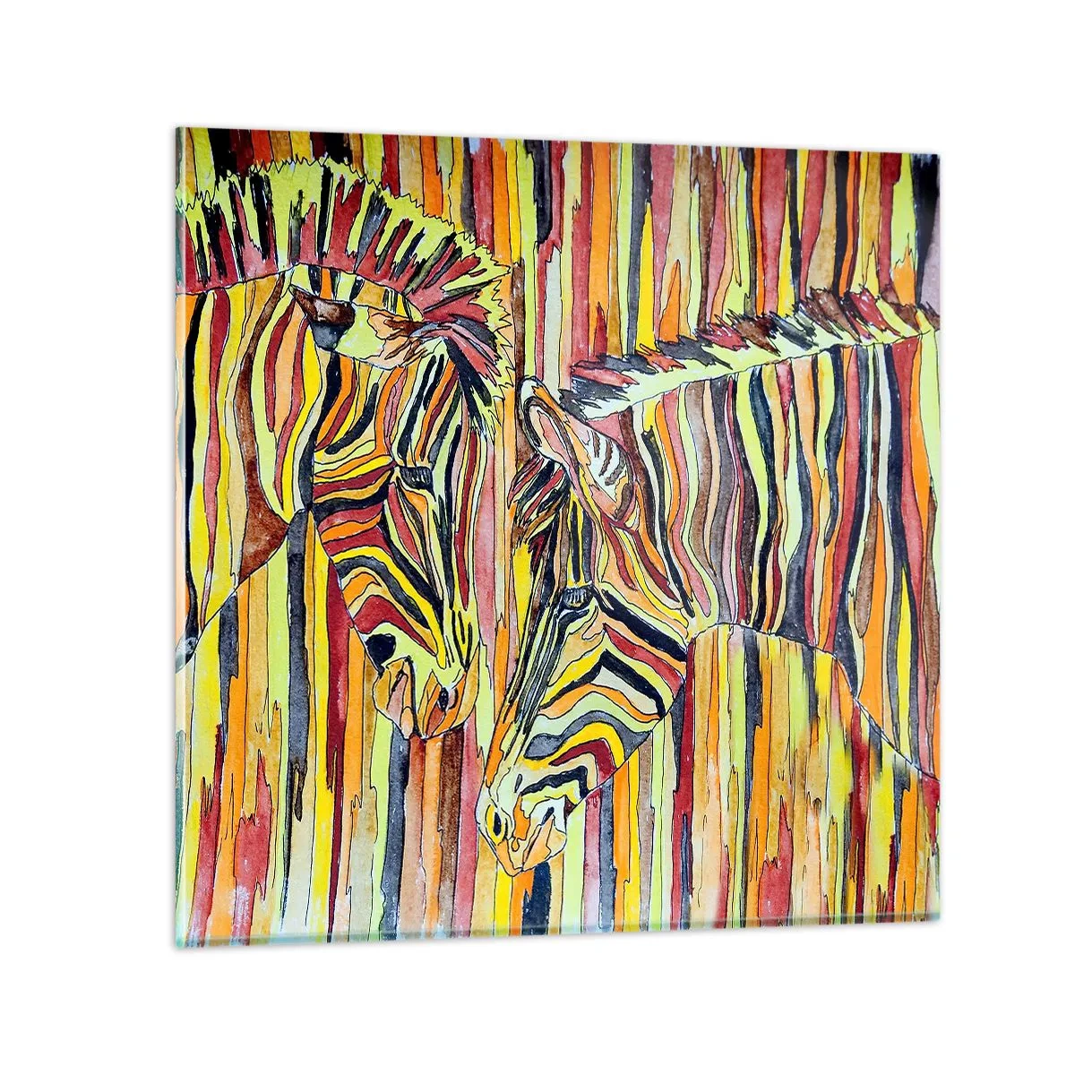 Billede på glas - Så du også... - 40x40 cm