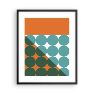 Plakat i sort ramme - Op og over - 40x50 cm