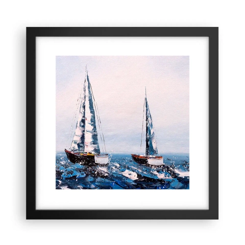 Plakat i sort ramme - Vindens broderskab - 30x30 cm