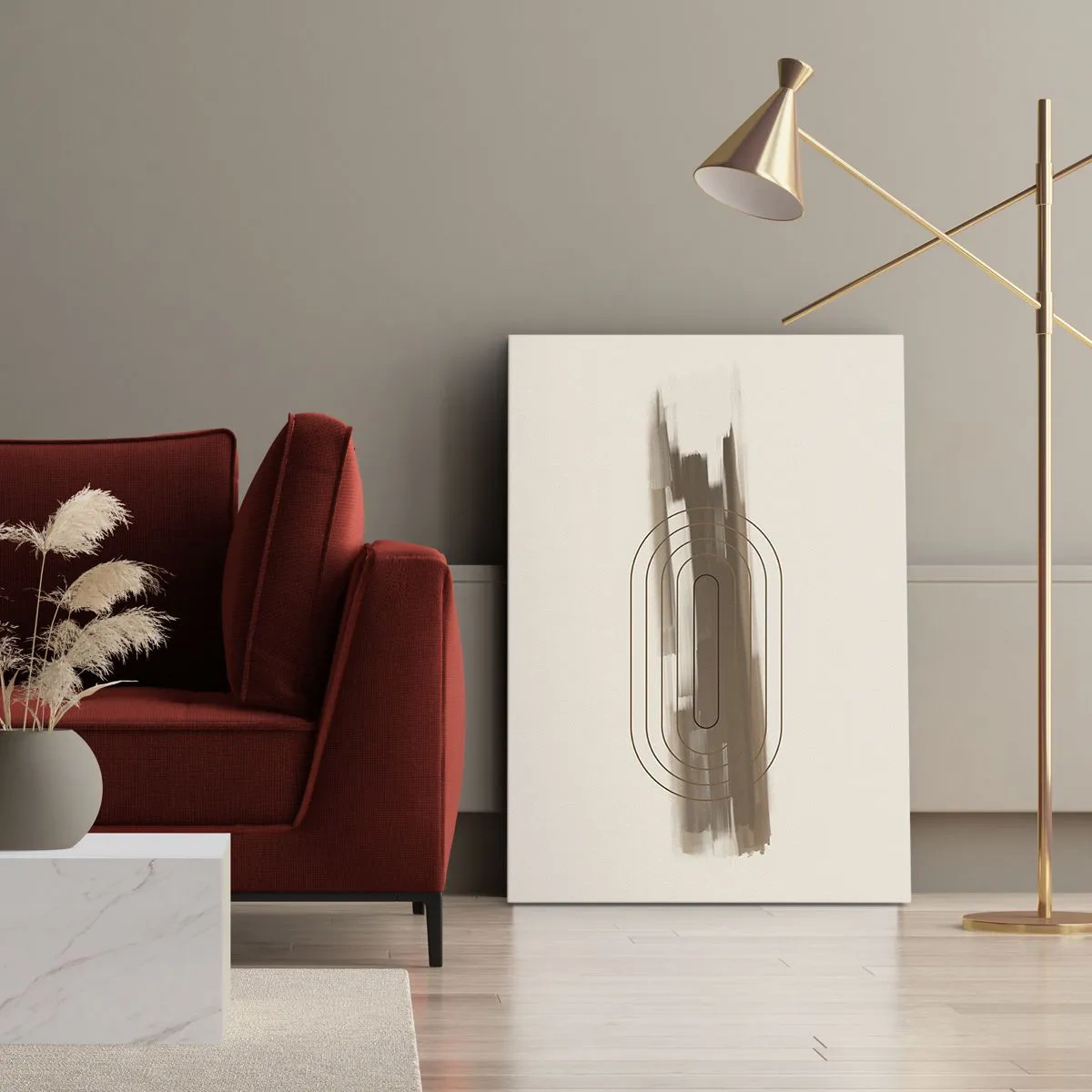 Lærredstryk - Billede på lærred - Et pust af gråvejr - 50x70 cm