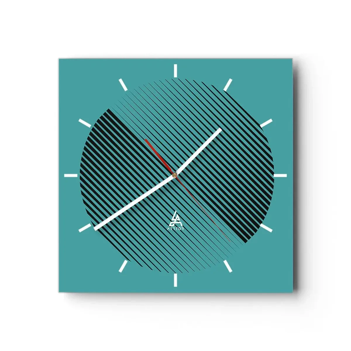 Vægur, Uret - Cirklen - en geometrisk variation - 30x30 cm