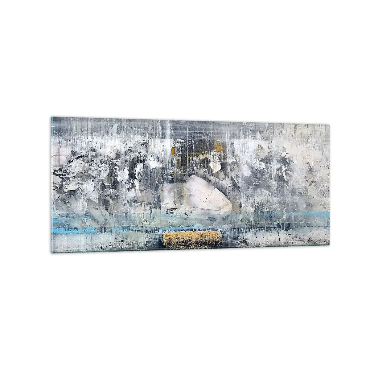 Billede på glas - Som på is, som på fortovet - 120x50 cm