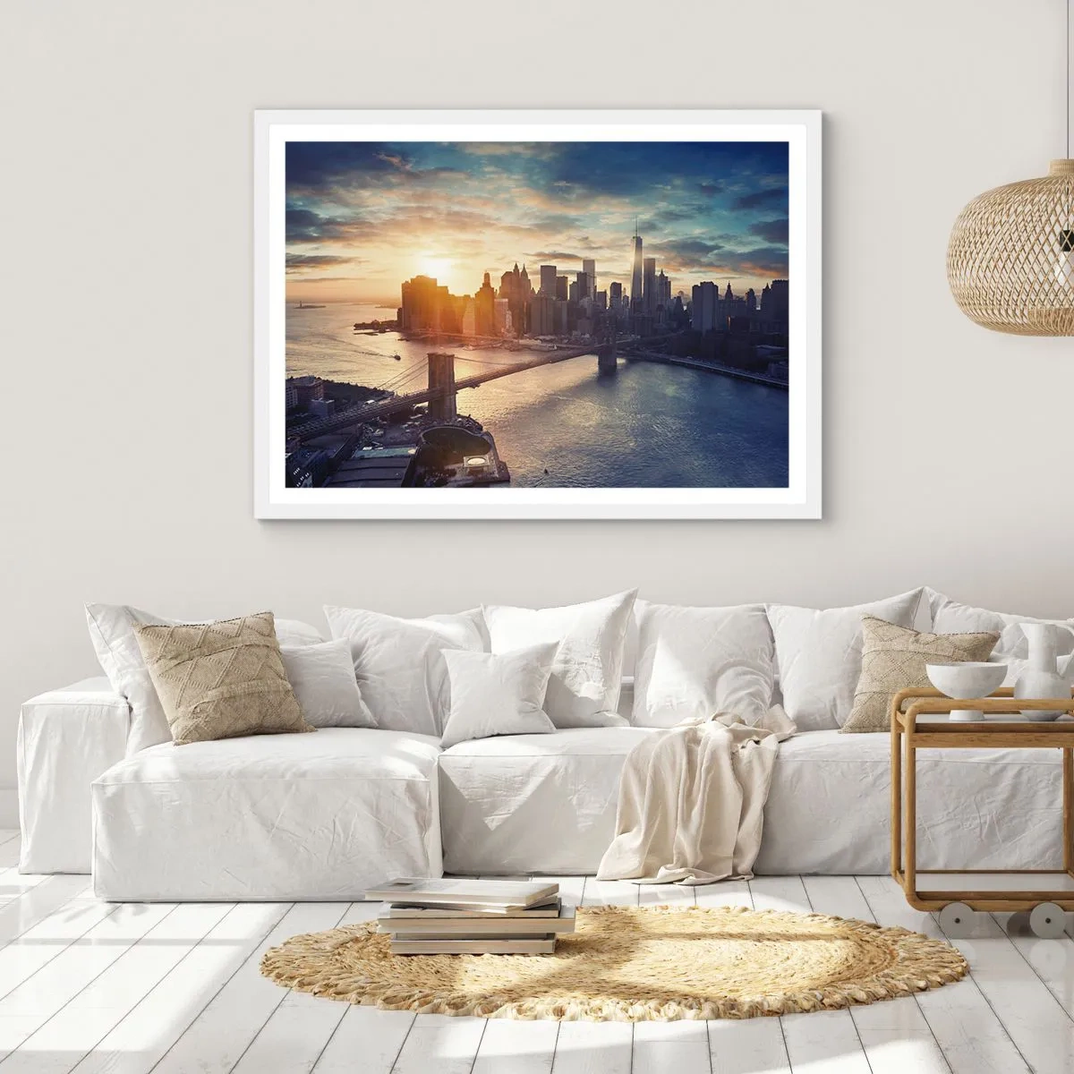 Plakat i hvid ramme - Et monument til vestlig kultur - 40x30 cm
