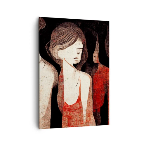 Lærredstryk - Billede på lærred - Mørkets madonnaer - 50x70 cm