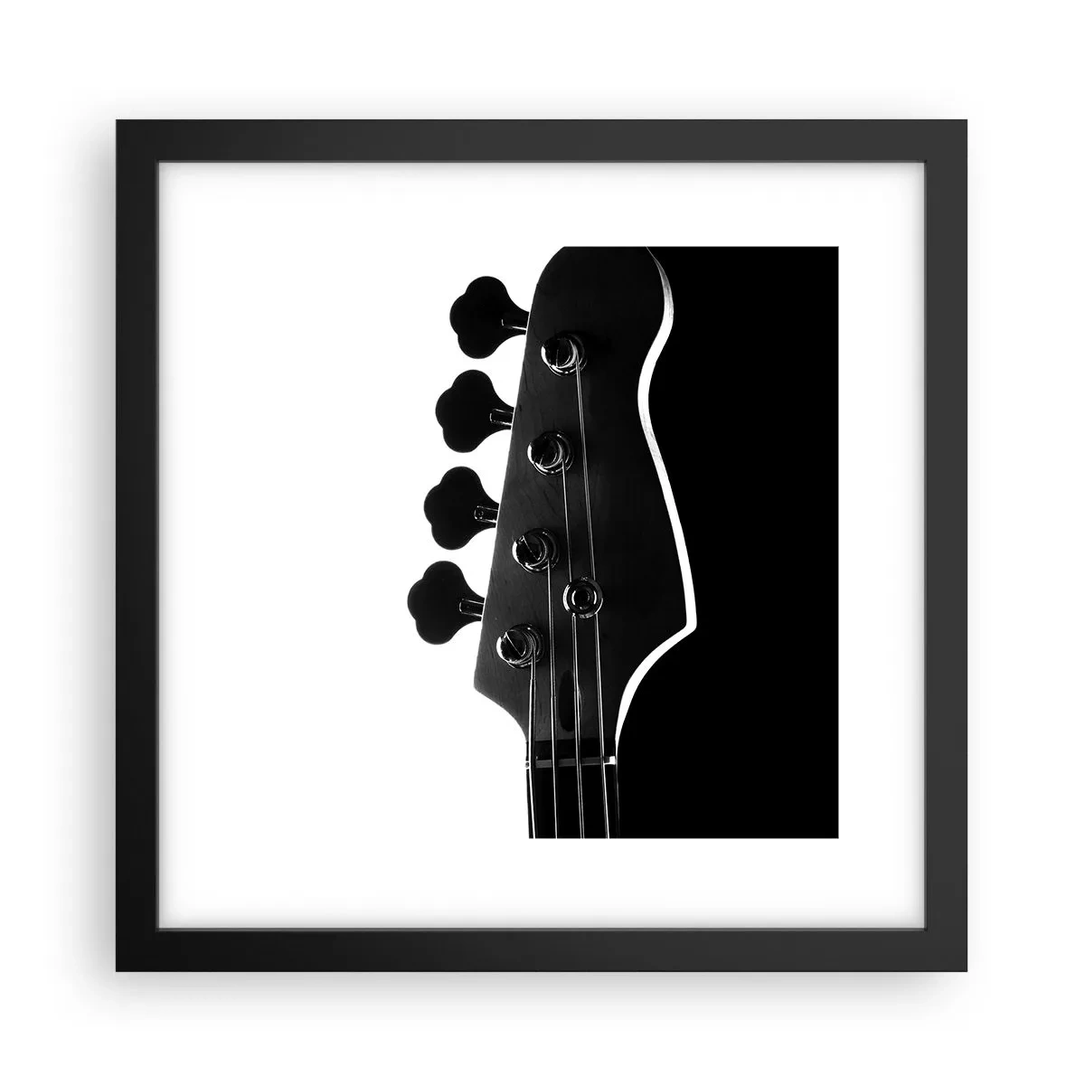 Plakat i sort ramme - Stilhed i klipper  - 30x30 cm