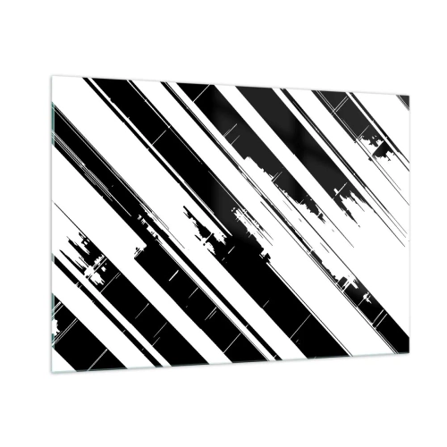 Billede på glas - Intens og dynamisk komposition - 100x70 cm