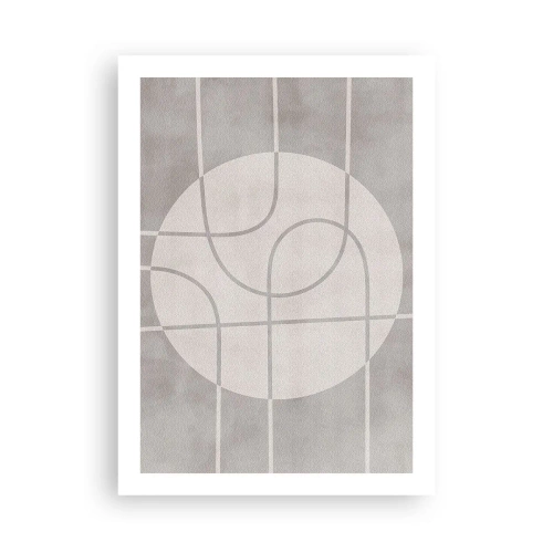 Plakat - Cirkulær og lige frem - 50x70 cm