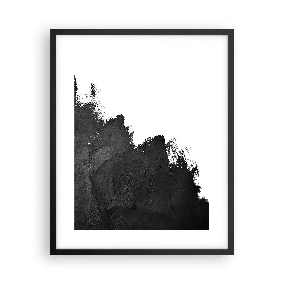 Plakat i sort ramme - Elementer: jord - 40x50 cm
