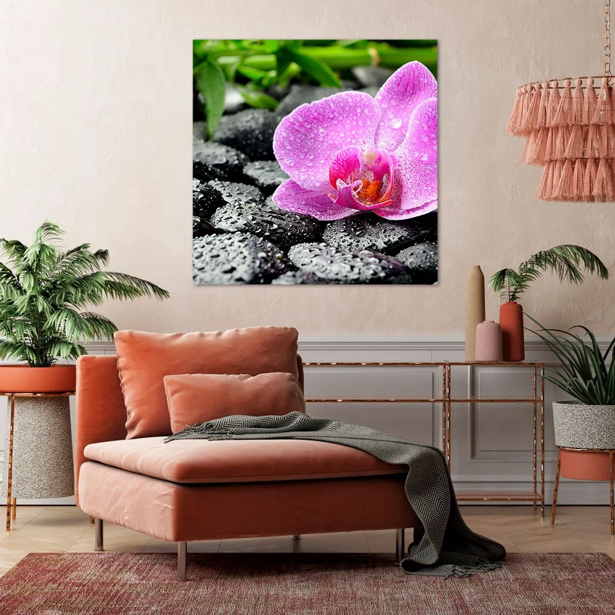 Lærredstryk - Billede på lærred - Som et åbent hjerte - 60x60 cm