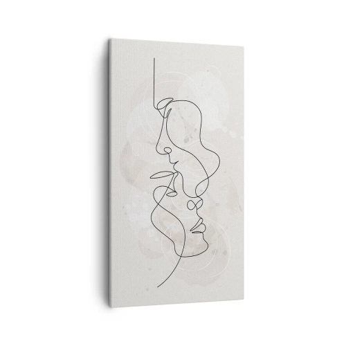 Lærredstryk - Billede på lærred - Omfavnet i en omfavnelse - 45x80 cm