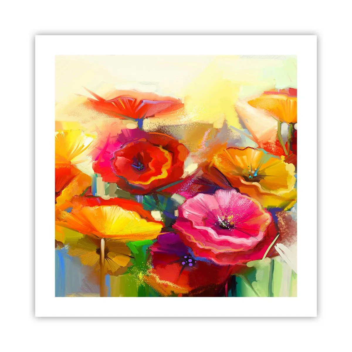 Plakat - Ikke kun rødt - 50x50 cm