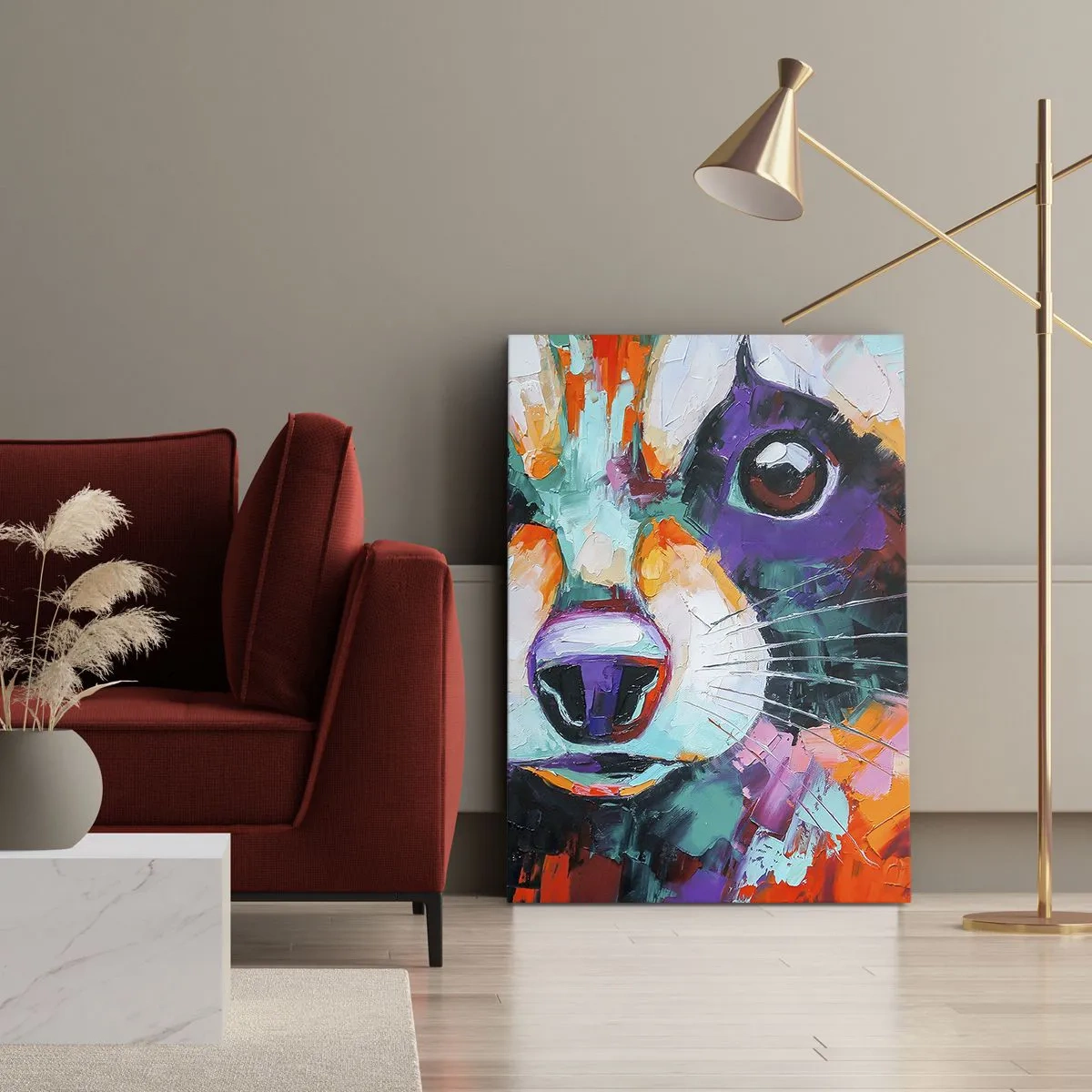 Lærredstryk - Billede på lærred - Kun gode følelser - 45x80 cm