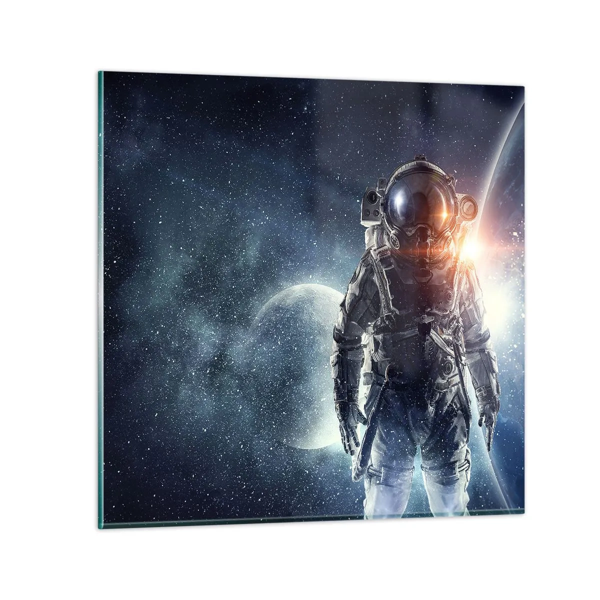 Billede på glas - Et kosmisk eventyr - 60x60 cm