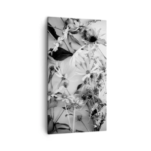 Lærredstryk - Billede på lærred - Blomster uden buket - 45x80 cm