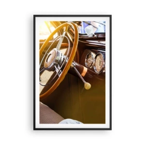 Plakat i sort ramme - Et pust af luksus fra fortiden - 61x91 cm