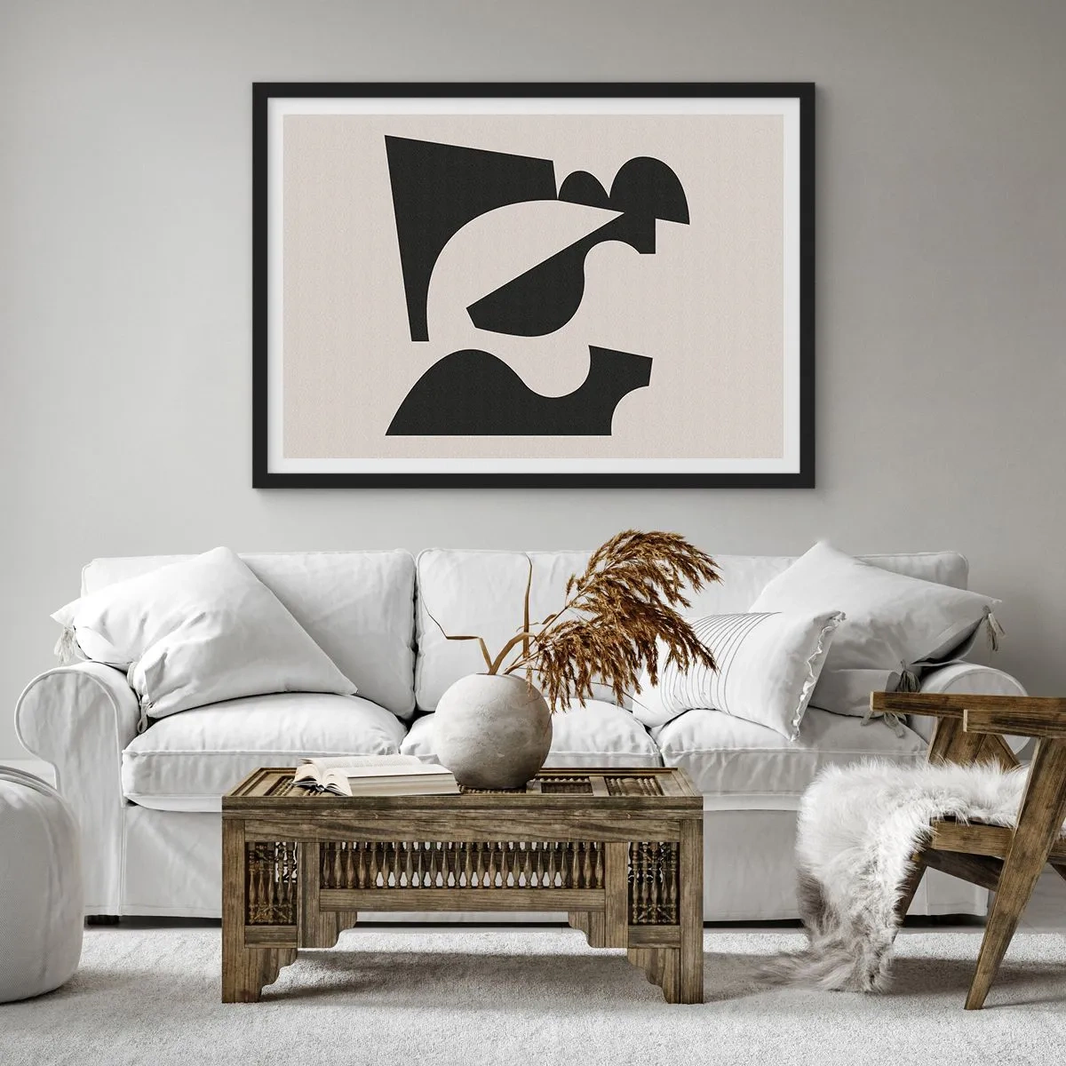 Plakat i sort ramme - Sammensæt din egen - 100x70 cm