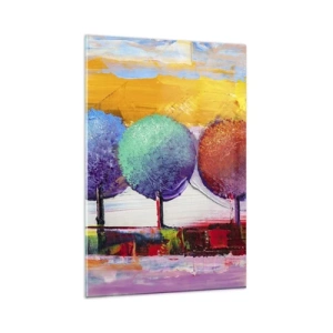 Billede på glas - Tredje gang er lykkens gang - 80x120 cm