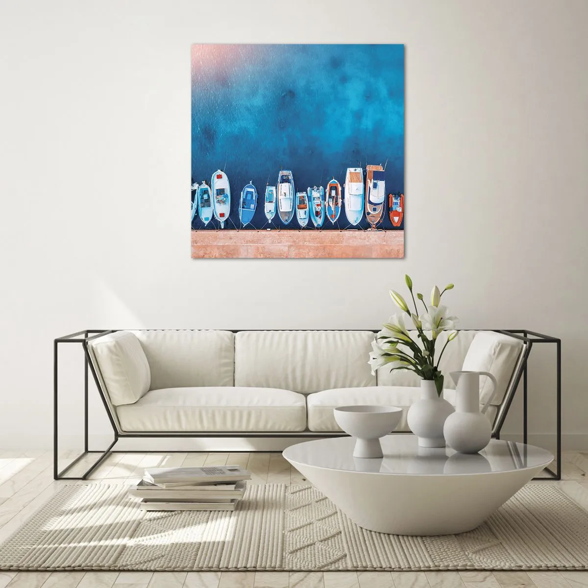 Billede på glas - I én række - 60x60 cm