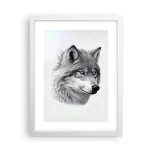 Plakat i hvid ramme - Alpha - uden tvivl - 30x40 cm