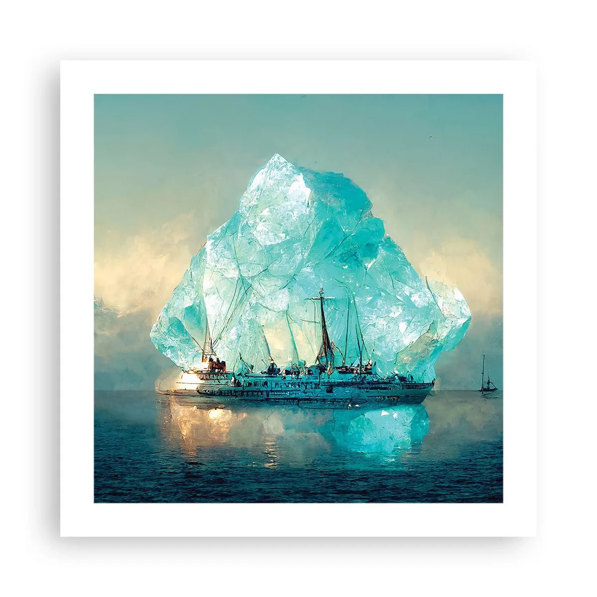 Plakat - Arktisk diamant - 50x50 cm