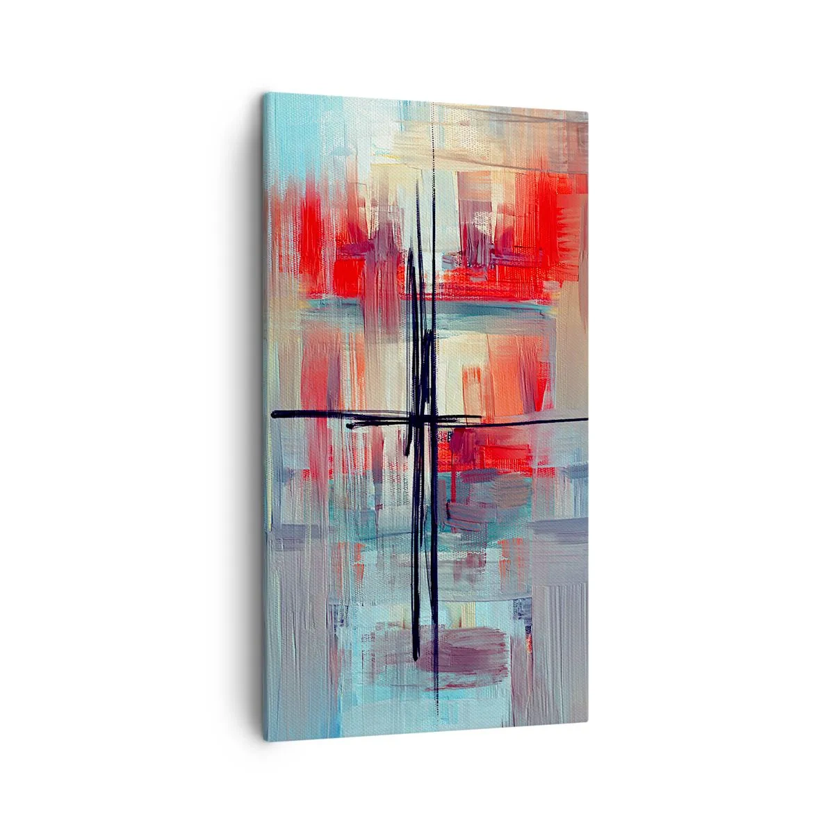 Lærredstryk - Billede på lærred - Landskab i en ukendt dimension - 45x80 cm