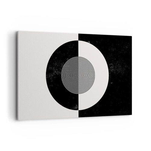 Lærredstryk - Billede på lærred - Harmoni i sort og hvidt - 120x80 cm