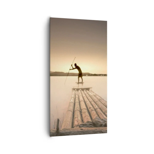 Lærredstryk - Billede på lærred - Før du hviler - 65x120 cm