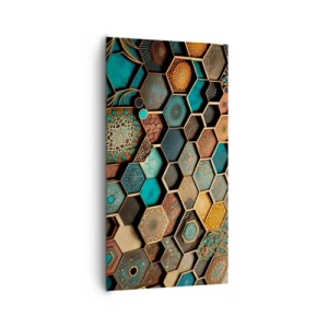 Lærredstryk - Billede på lærred - Arabiske ornamenter - en variation - 65x120 cm