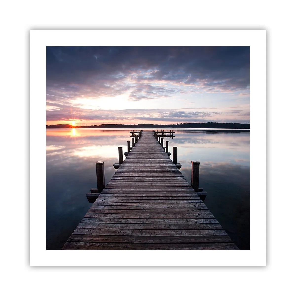 Plakat - Den tavse grænse mellem dag og nat - 50x50 cm