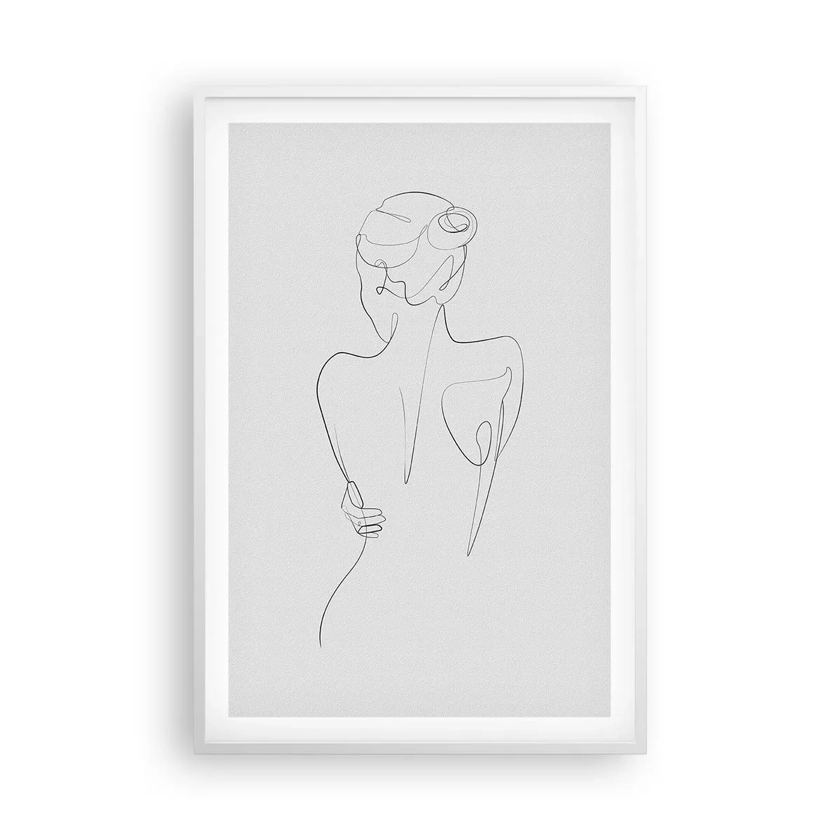 Plakat i hvid ramme - Kroppens musik - 61x91 cm