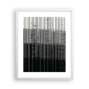 Plakat i hvid ramme - Bølger og vibrationer - 40x50 cm