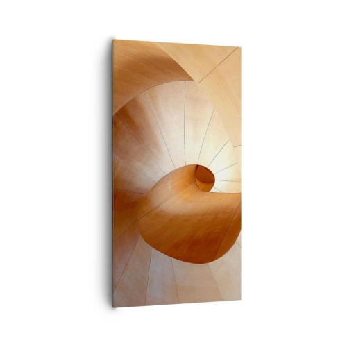 Lærredstryk - Billede på lærred - Arkitektonisk serpentin - 65x120 cm